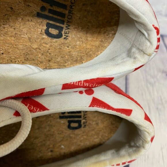 Alife Shoes Budweiser Sneakers Men Size 9.5 Red White Bud King of Beers - Picture 9 of 11